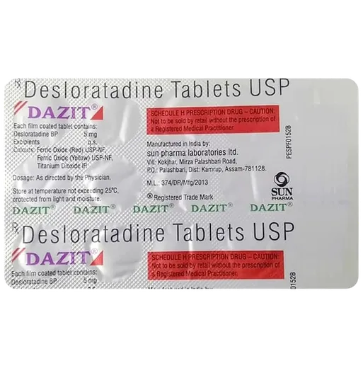 dazit 5mg tablet 15's
